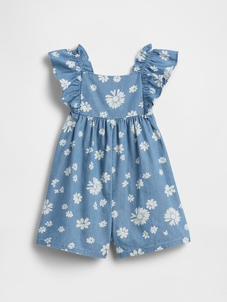 babyGap Chambray Flutter Romper | Gap Factory