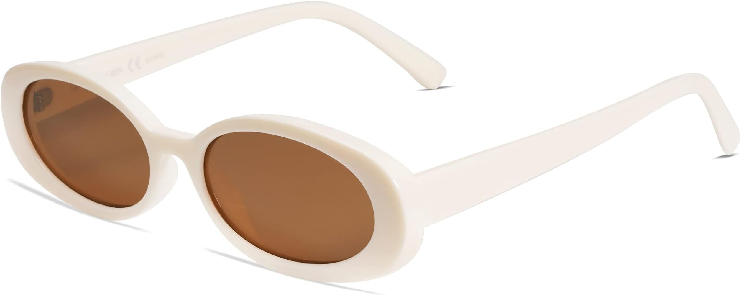 VANLINKER Polarized Retro Oval Sunglasses for Women and Men Small 90s Style VL9580 | Amazon (US)