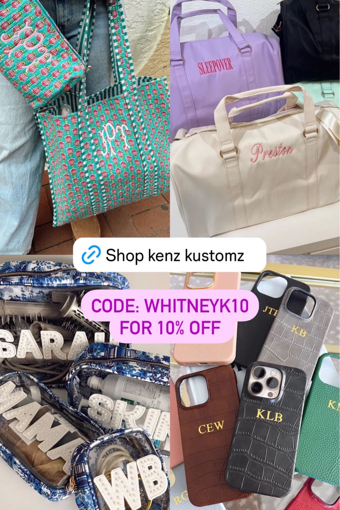 Find the best gifts in Kenz Kustomz for anyone in your life this holiday! My code : WHITNEYK10 will get you 10% off #gifts #holidaygifts 

#LTKStyleTip #LTKSaleAlert #LTKSeasonal
