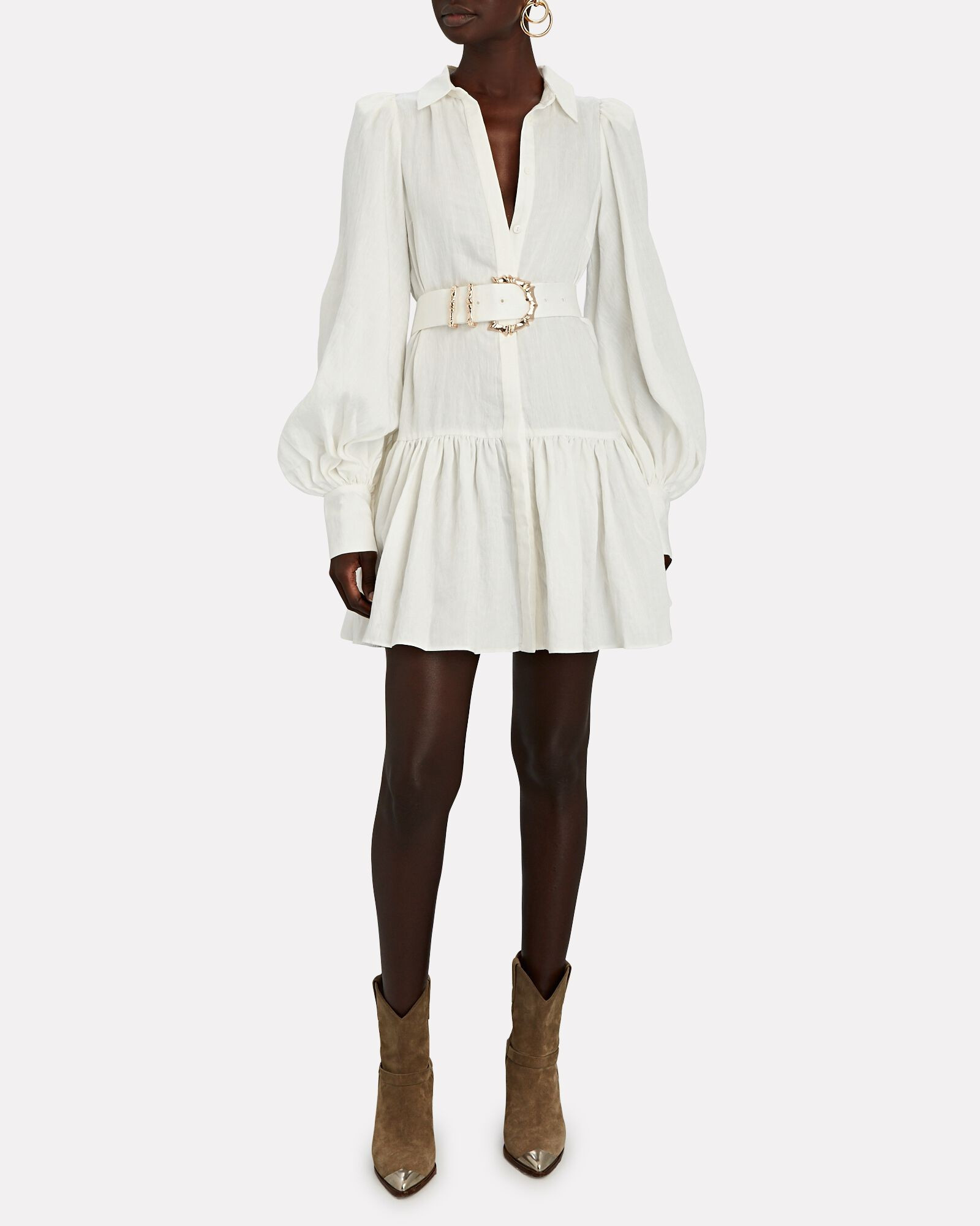 Sherwood Belted Mini Shirt Dress | INTERMIX