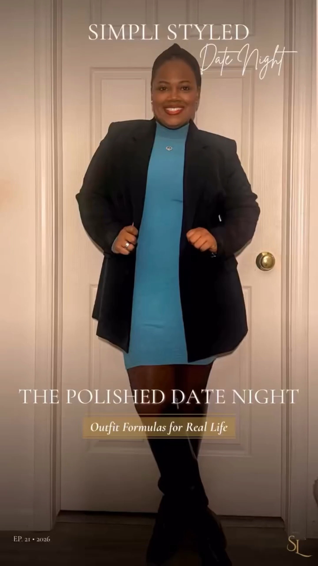 The Polished Date Night Formula.

Sometimes the best outfits come from simple formulas.

For this look I started with a fitted mini dress from Amazon, added a structured blazer from H&M for balance, finished with statement boots from Jessica Simpson, and pulled everything together with a retro MAC lip stain.

Affordable pieces styled intentionally will always look elevated.

Save this formula for your next date night.

Shop the look in my ShopMy collection.