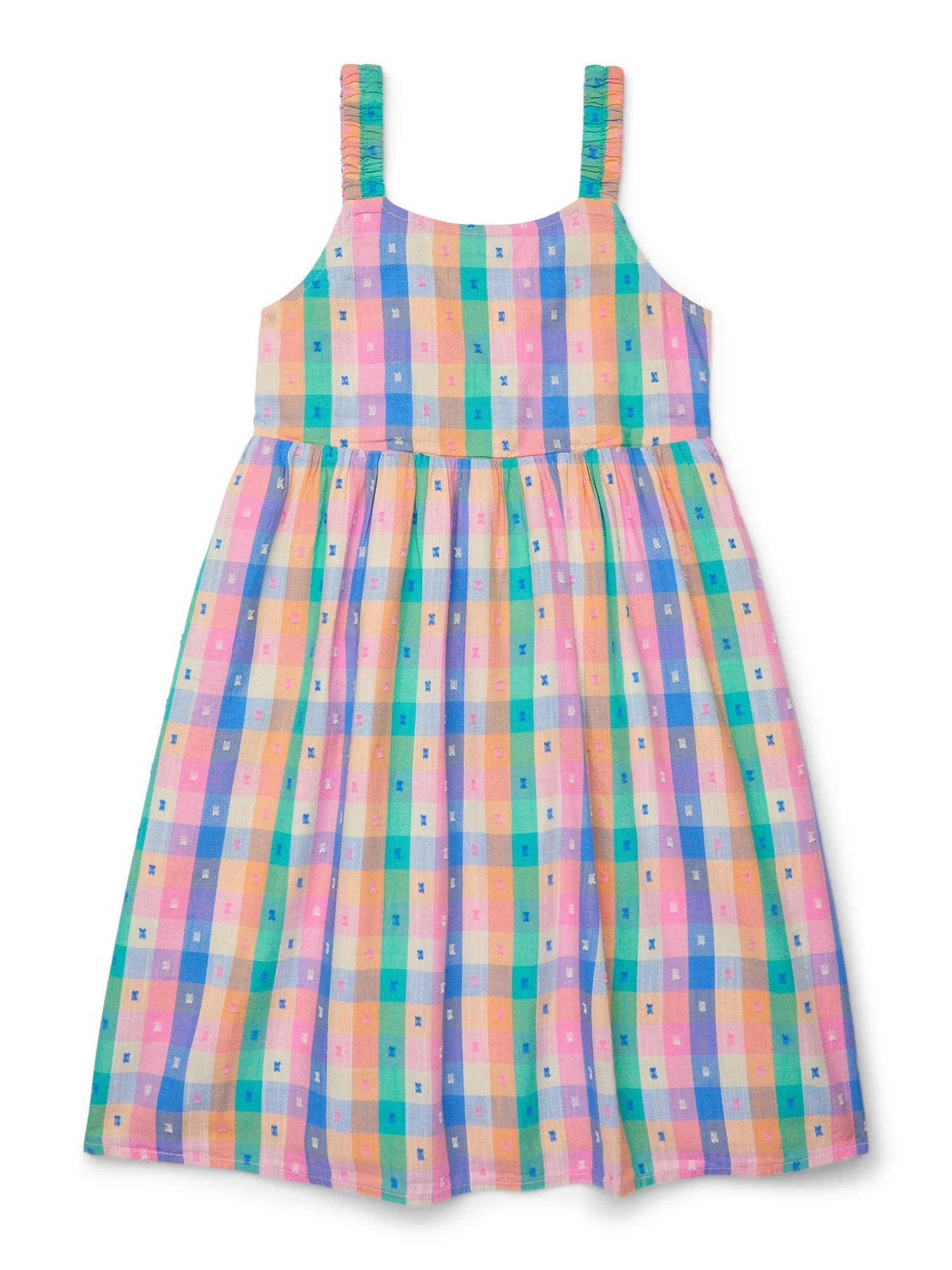 Wonder Nation Girl's Sleeveless Woven Dress, Sizes 4-16 Plus | Walmart (US)