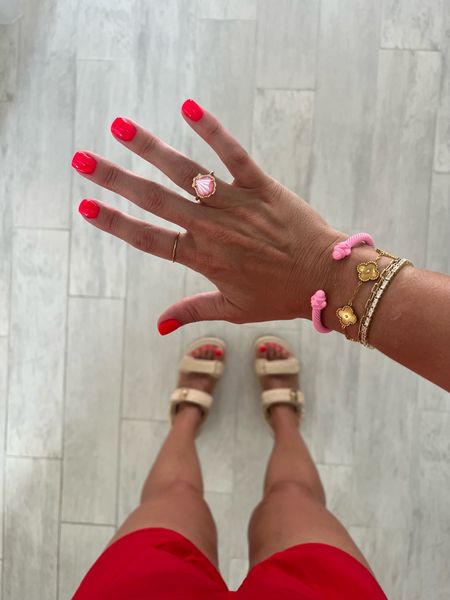 Jewelry 
Romper small
Platform sandals up 1/2 a size 

#LTKShoeCrush #LTKFindsUnder100 #LTKFindsUnder50