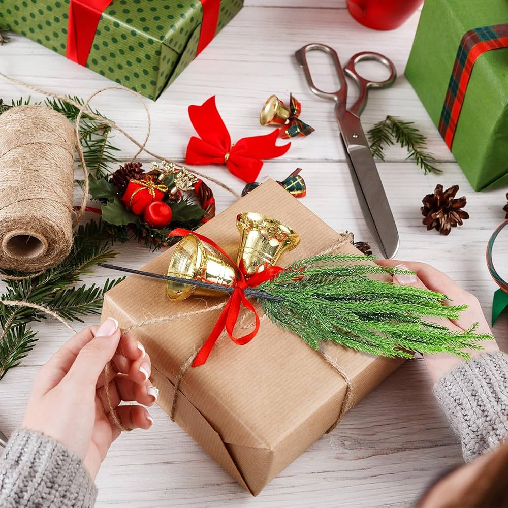 12 Pcs Norfolk Pine Branches, 17.7Inch Artificial Christmas Norfolk Pine Stems Xmas Branches Chri... | Amazon (US)