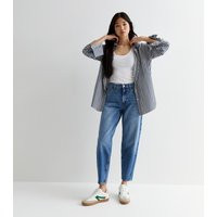 Women's Blue High Waist Barrel Leg Jeans New Look | New Look (UK)