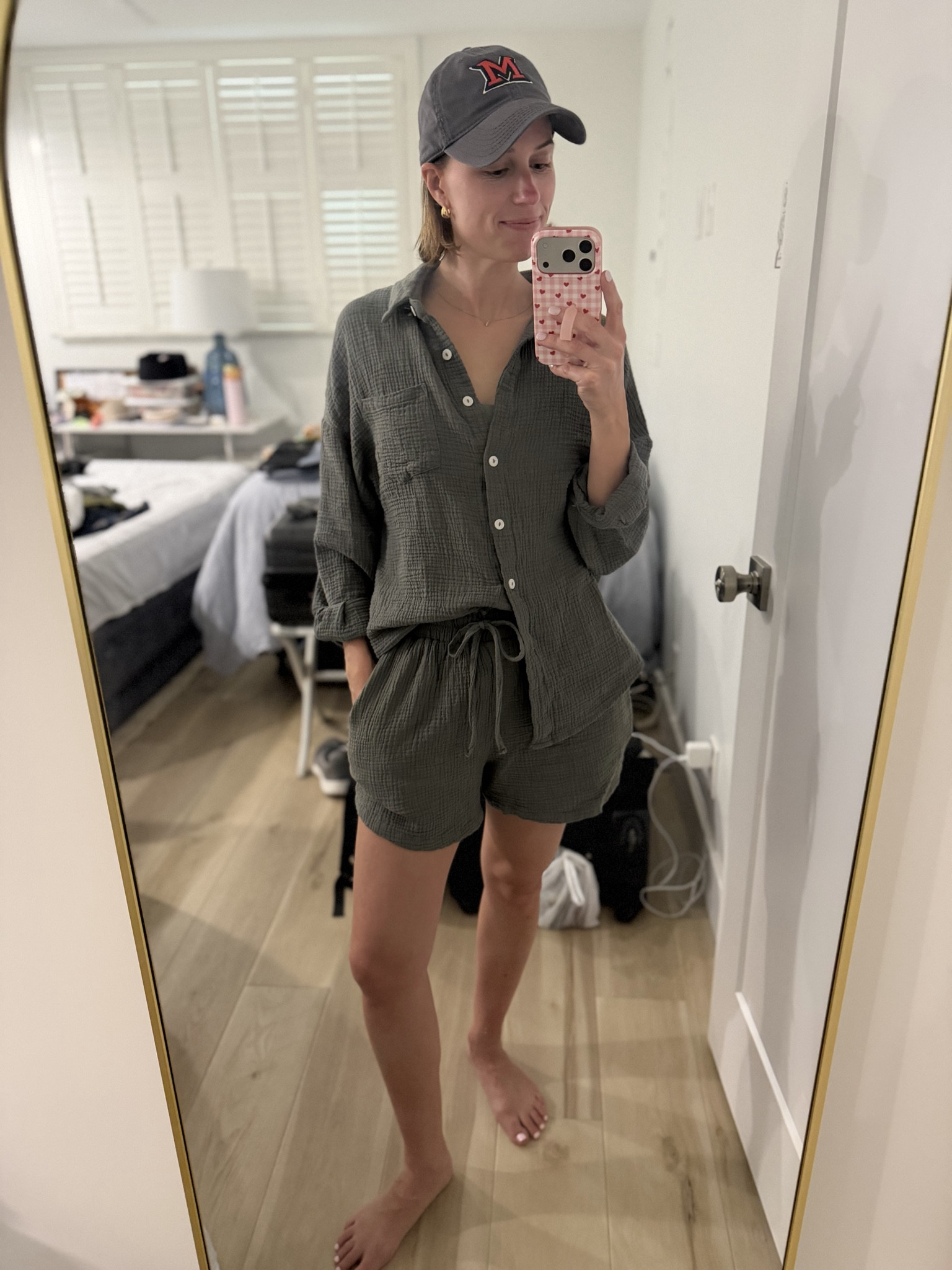 Okay, this set is so comfortable and lightweight! Great for the beach or summer! Comes in other colors. This was VERY oversized for a small. I washed and dried it in hopes it would help and it did! But it did shrink so be aware of that when purchasing!

#LTKootd #LTKTravel