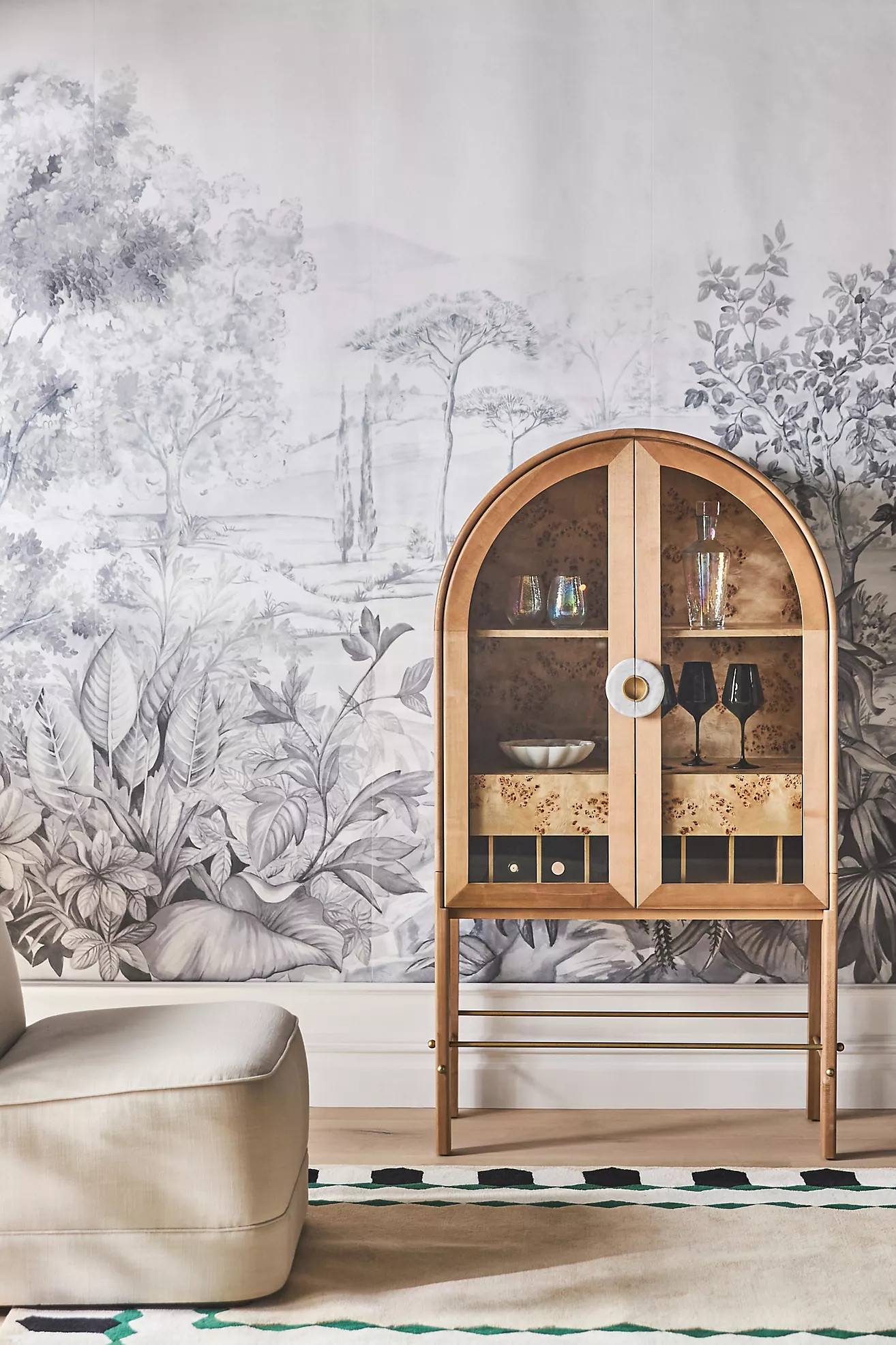 Bohemian Sugar Quay Walk Botanical Wall Mural | Anthropologie (US)