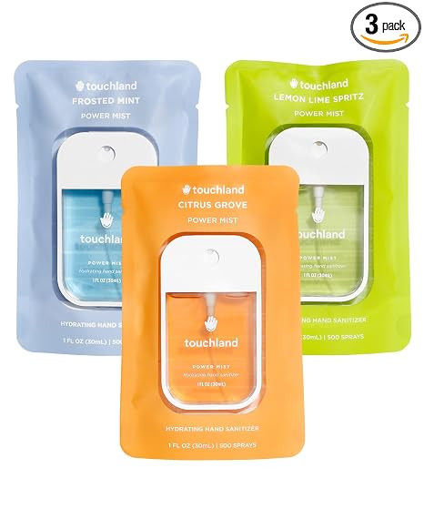 Touchland Hand Sanitizer Spray, Fresh Trio - 3 x 1 FL OZ | Amazon (US)