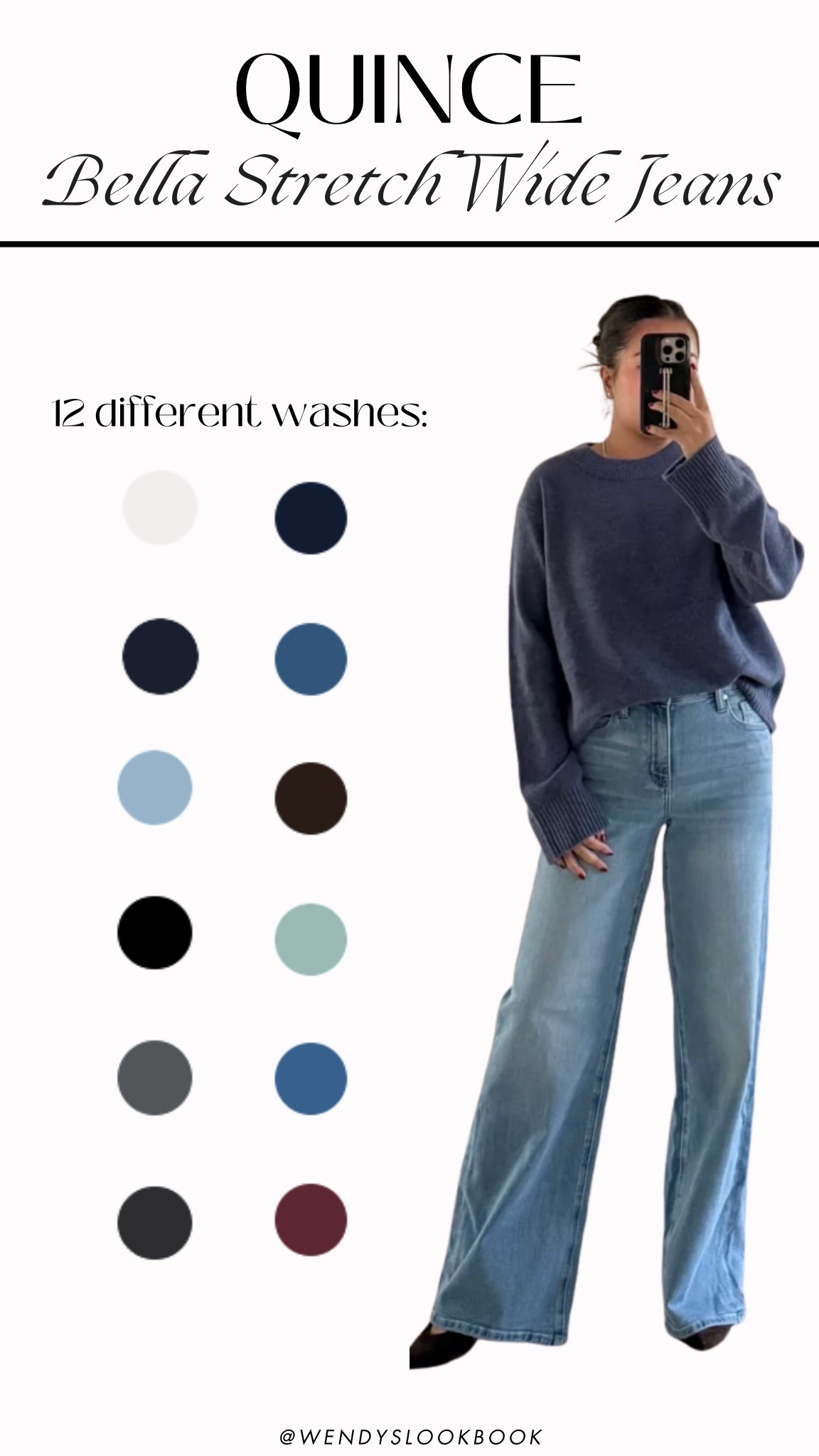 For size reference, I’m 5 ft 115 pounds, postpartum tummy.

I love these jeans so much I bought a dark wash for fall/winter! 

JEANS: Affordable, midsection and petite friendly jeans. I'm wearing a 26x30 in the jeans (Bella Stretch Wide Leg Jeans). Lighter wash ‘Frosted Blue’, darker wash ‘Midnight Blue’.

#LTKU #LTKootd #LTKSeasonal