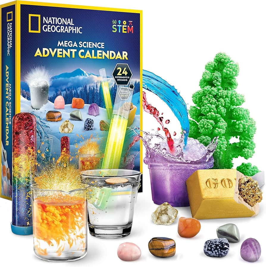 NATIONAL GEOGRAPHIC Science Kit & Rock Collection Advent Calendar 2024 – Jumbo Advent Calendar ... | Amazon (US)