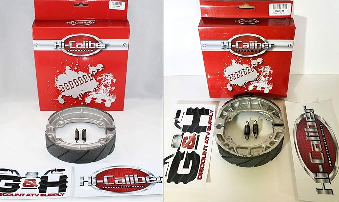 FRONT & REAR SET OF WATER GROOVED BRAKE SHOES + SPRINGS For the Honda ATC 200 200M 200E 200ES BIG... | Amazon (US)