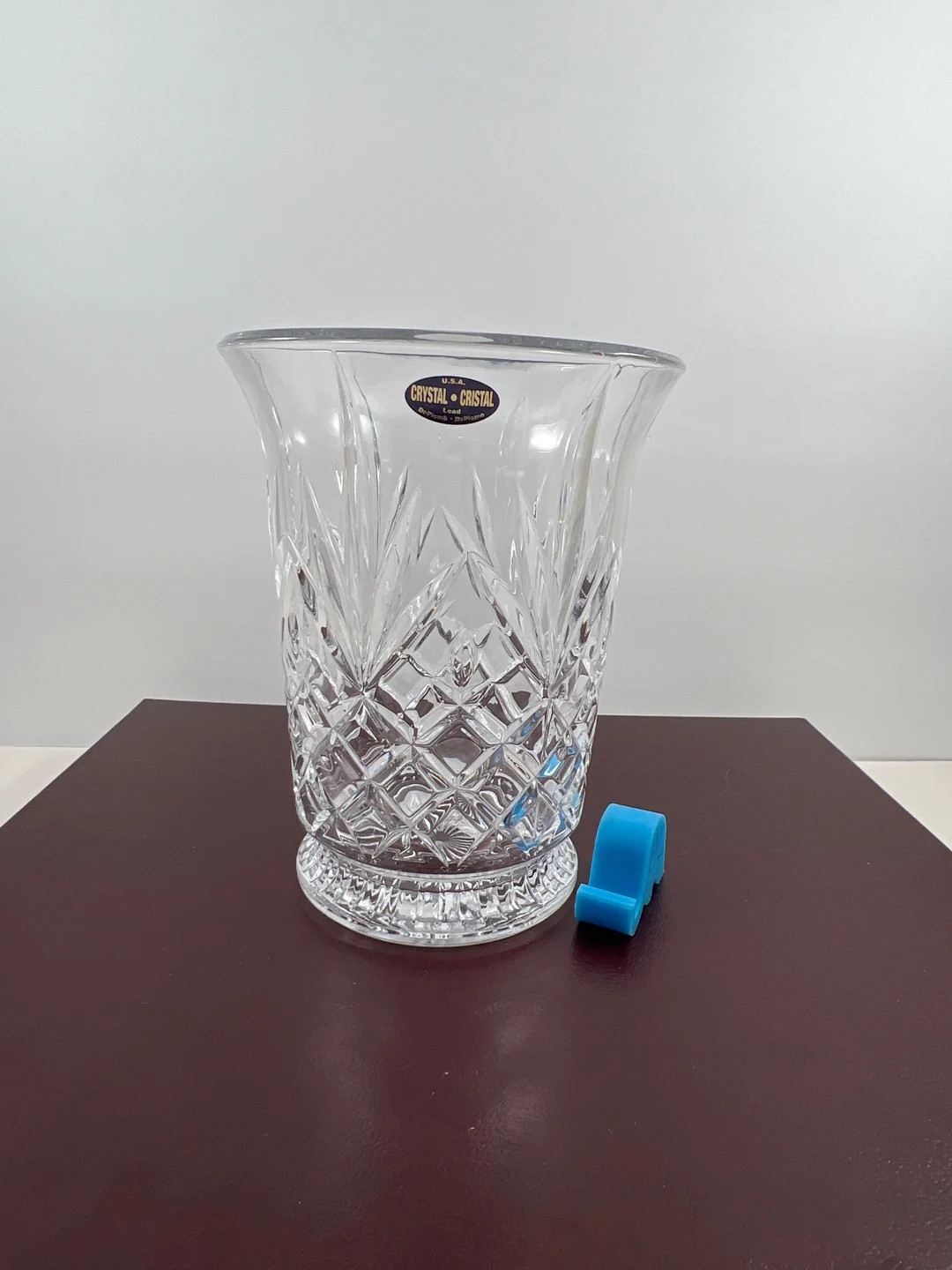 Deplomb Crystal Vase, Pineapple Diamond Cut Pattern, USA, Floral Design, Lead, Flared, Home Decor... | Etsy (US)