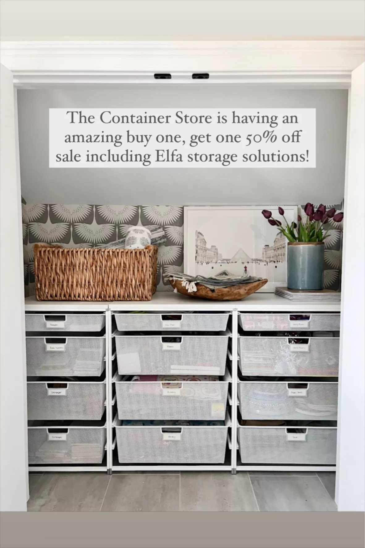 Elfa Wide Drawer Solution White curated on LTK
