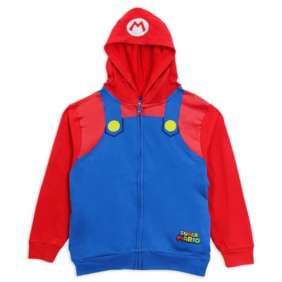 Boys Nintendo Super Costume Lightweight Hoodie - Multi-Color - Small | Target