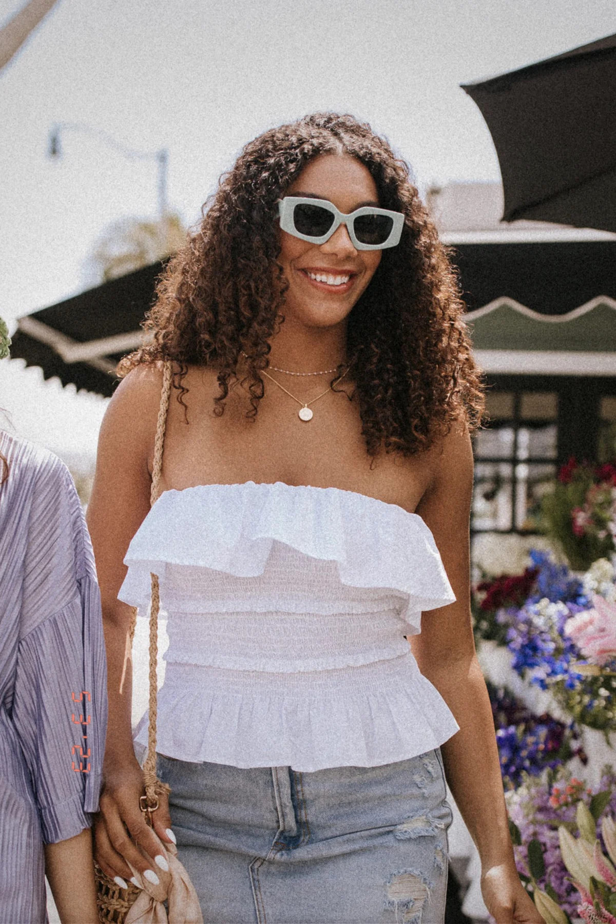 Talia Strapless Top - White | THELIFESTYLEDCO