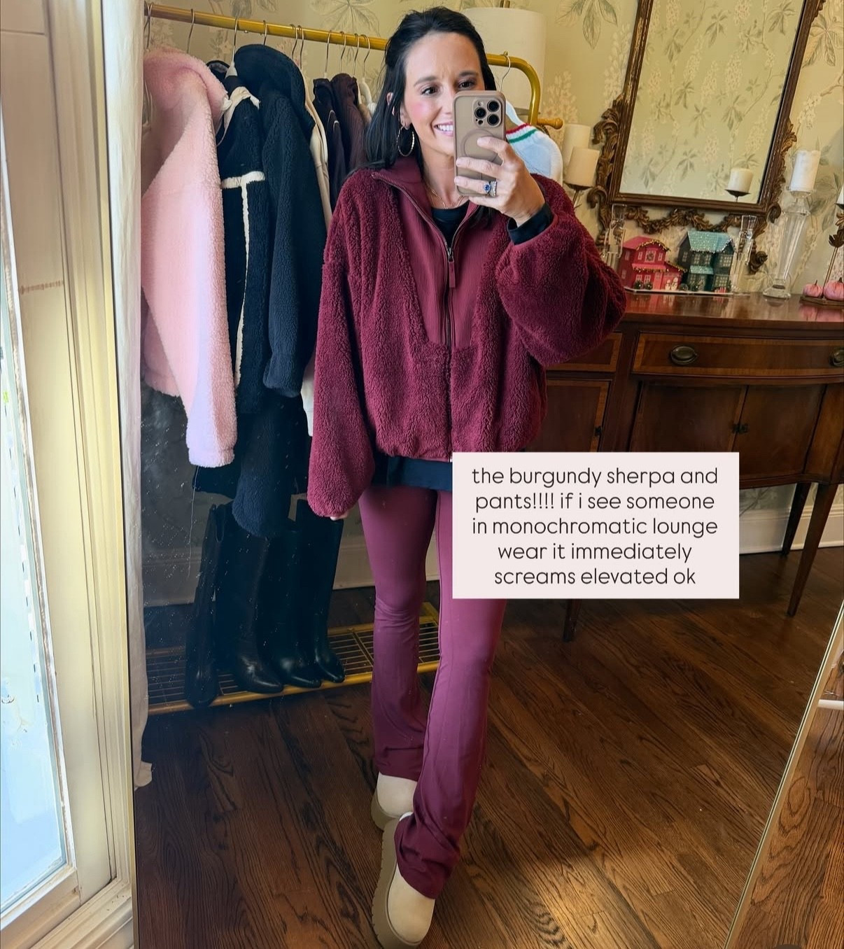 M in sherpa, S in pants!!!! love this monochromatic mom look for running errands! 

#LTKSeasonal #LTKActive #LTKFindsUnder50