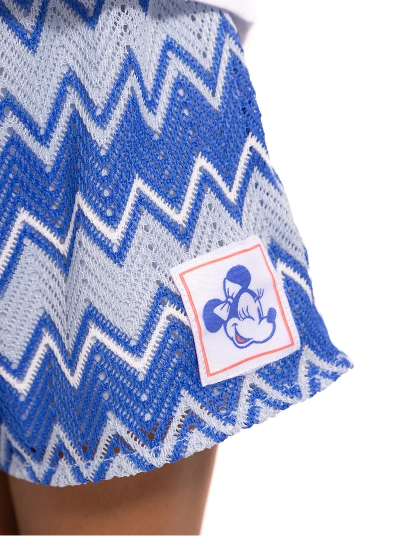 Minnie and Friends Toddler Girls Short Sleeve Tee and Crochet Shorts Set, 2-Piece, Sizes 12M-5T | Walmart (US)