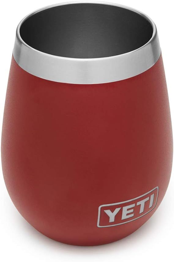 YETI Rambler 10 oz Wine Tumbler, Vacuum Insulated, Stainless Steel, Brick Red | Amazon (US)