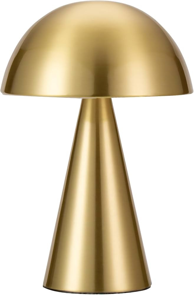 Cordless Mushroom Lamp,Portable Touch Dimmable Bedside Lamp with USB Charging,2000MAH Rechargeabl... | Amazon (US)