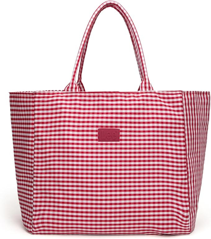 Montana West x Lee Extra Large Soft Cotton Tote Bag for Women Thick Lightweight Shoulder Bag Reus... | Amazon (US)