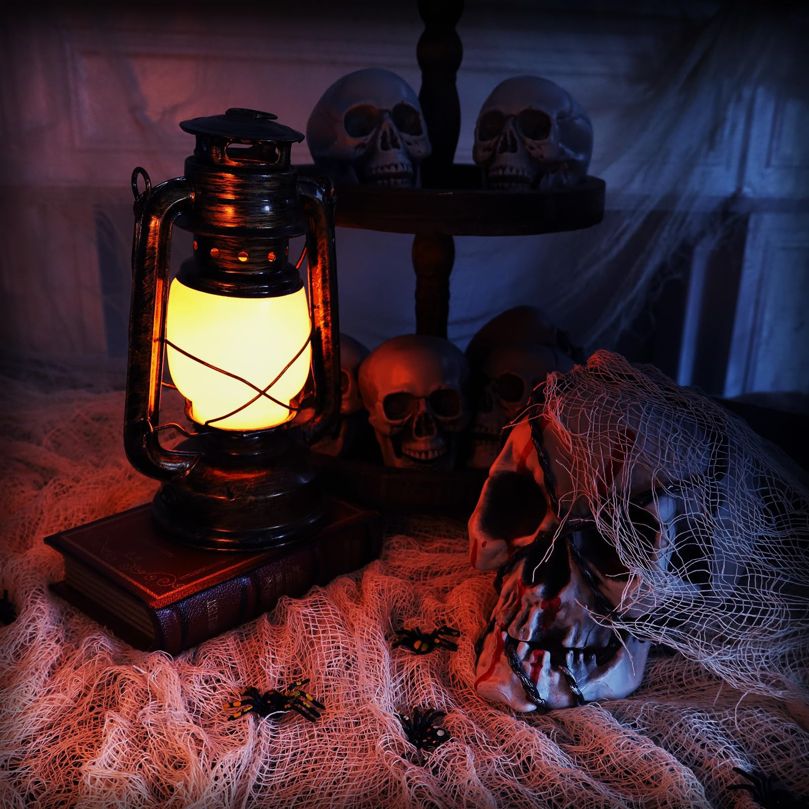 ZYP 315 x 78.7in Halloween Creepy Cloth Beige Spooky Fabric Gauze Spooky Giant Cheese Cloth for H... | Amazon (US)