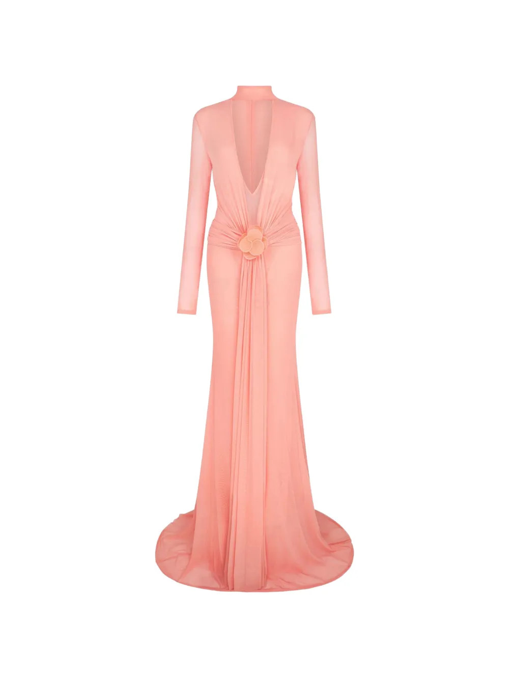 David Koma Lace Flower Gown | Pink | FARFETCH | Farfetch Global
