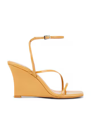 Jeffrey Campbell Highlight Sandal in Light Tan Patent from Revolve.com | Revolve Clothing (Global)