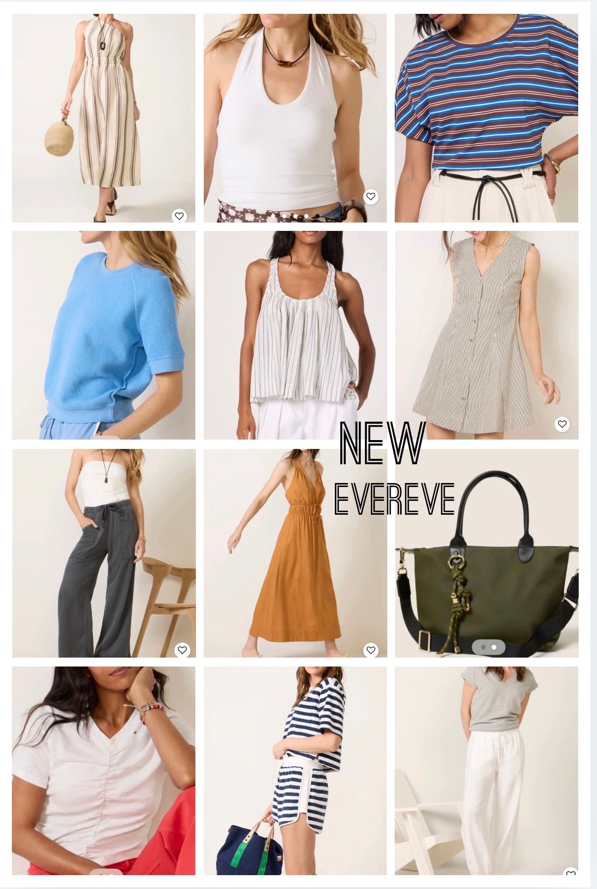 NEW at Evereve and not to miss!! What. Aight our eye. Elevated basics for warm weather.

#LTKSeasonal #LTKOver40