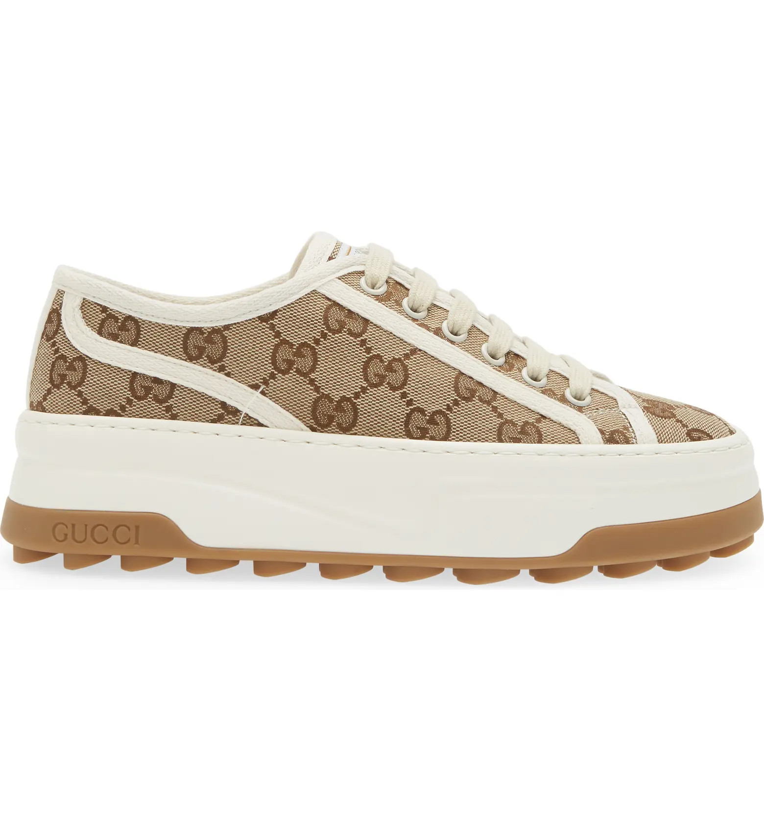 GG Canvas Platform Sneaker (Women) | Nordstrom