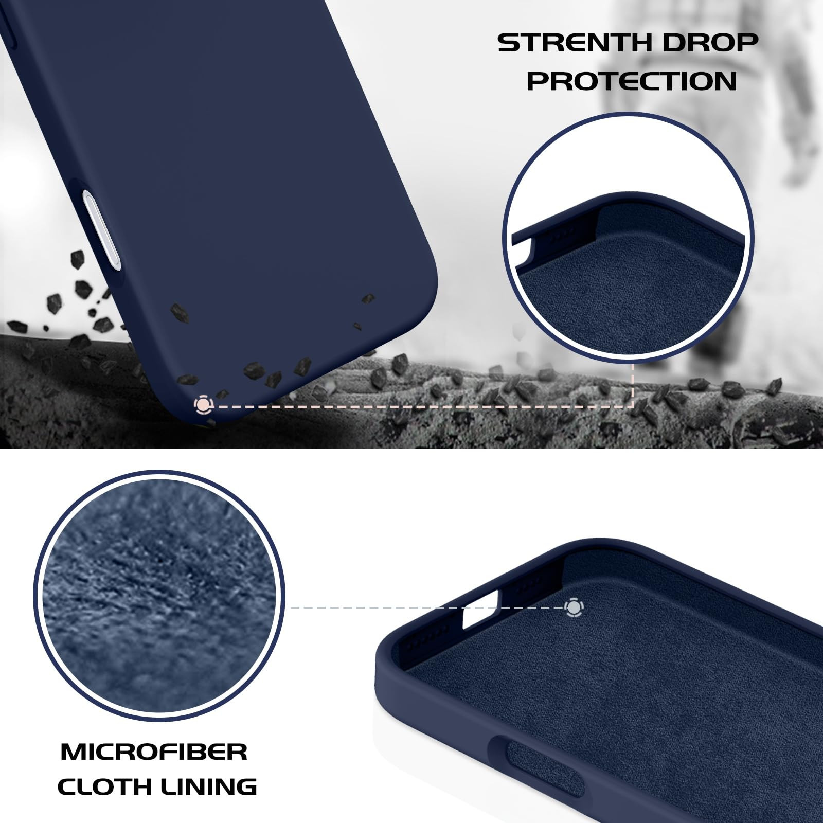 DOMAVER Case for iPhone 16 Pro Max 6.9'' Smooth Liquid Silicone Soft Gel Rubber Microfiber Lining... | Amazon (US)