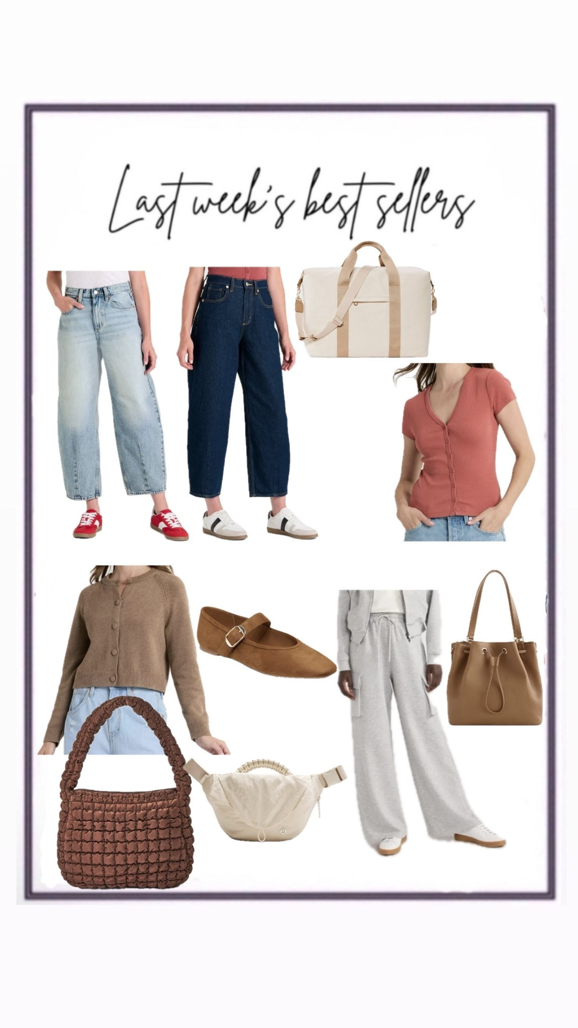 Last week’s best sellers


#LTKFindsUnder50 #LTKSaleAlert #LTKSeasonal