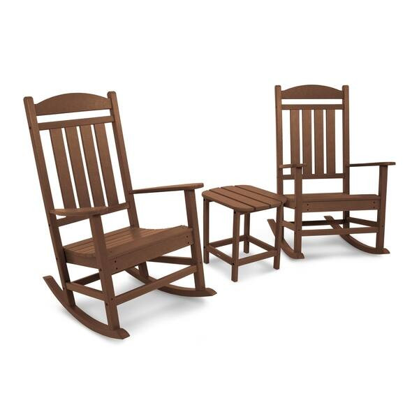 POLYWOOD Presidential Rocker 3-Piece Set - Overstock - 28593776 | Bed Bath & Beyond