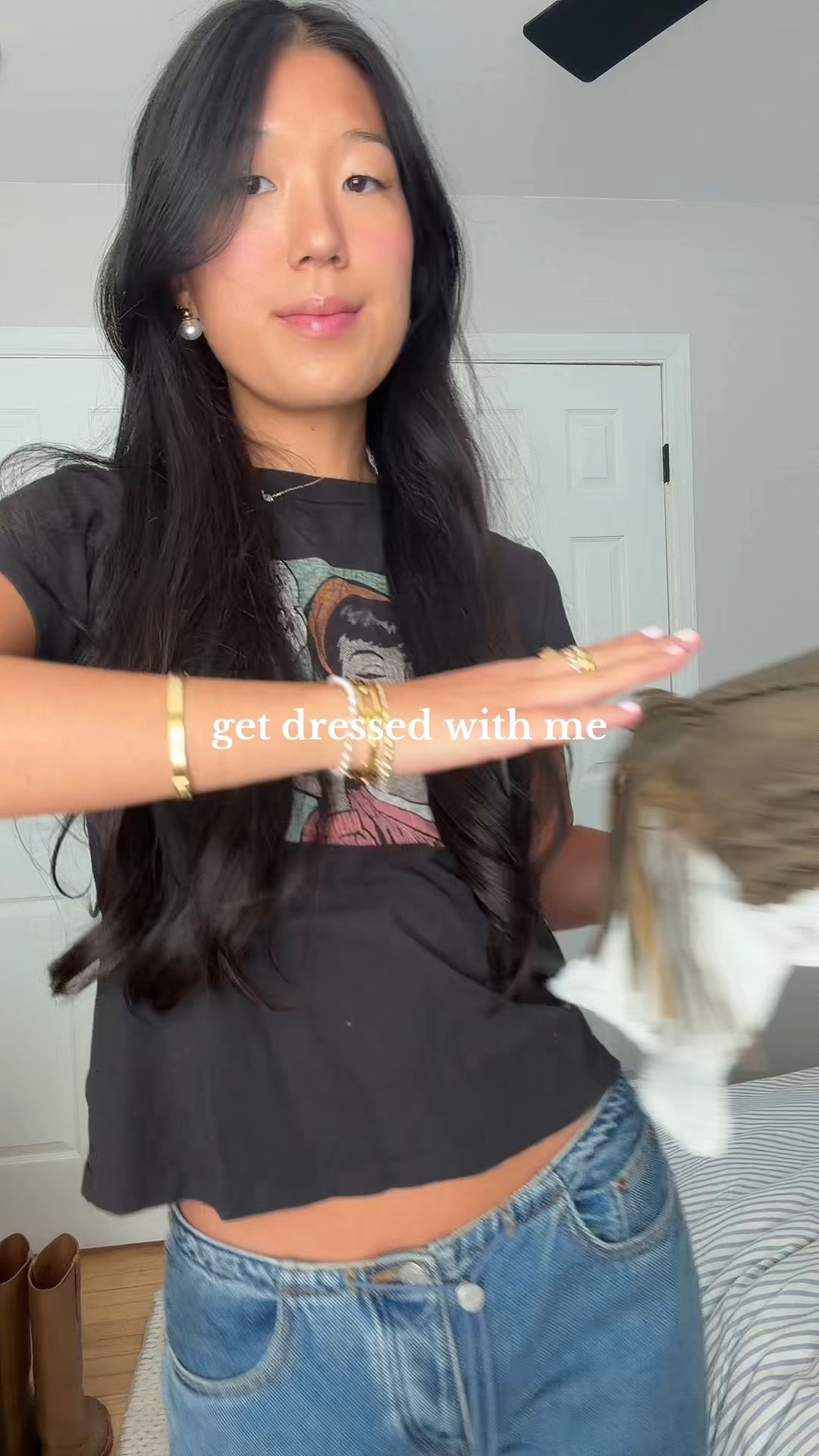 size S sweater, size 4 shorts