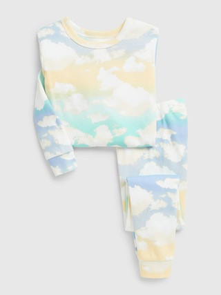 babyGap 100% Organic Cotton Cloud Print PJ Set | Gap (US)