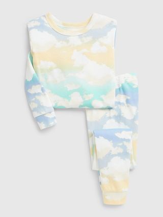 babyGap 100% Organic Cotton Cloud Print PJ Set | Gap (US)