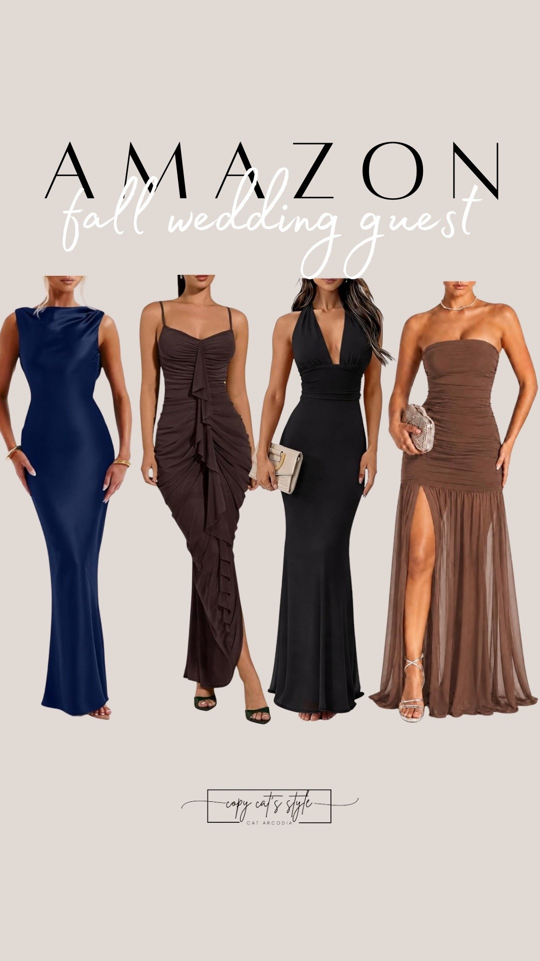 The perfect Fall wedding guest looks. Amazon wedding guest looks, formal dresses, cocktail dresses, party dresses.

#LTKMidsize #LTKOver40 #LTKWedding