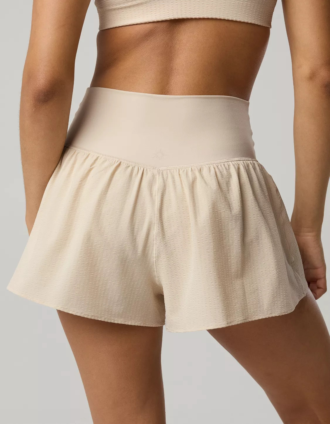 OFFLINE By Aerie Real Me Seersucker Crossover Flowy Short | Aerie