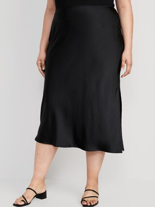 Satin Midi Slip Skirt for Women | Old Navy (US)