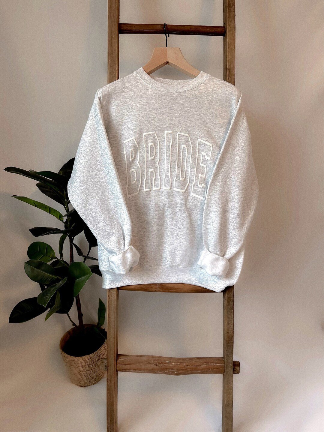 Bride Sweatshirt, Embossed Bride Sweatshirt, Bride Gift, Bride Crewneck Sweatshirt, Engagement, E... | Etsy (US)