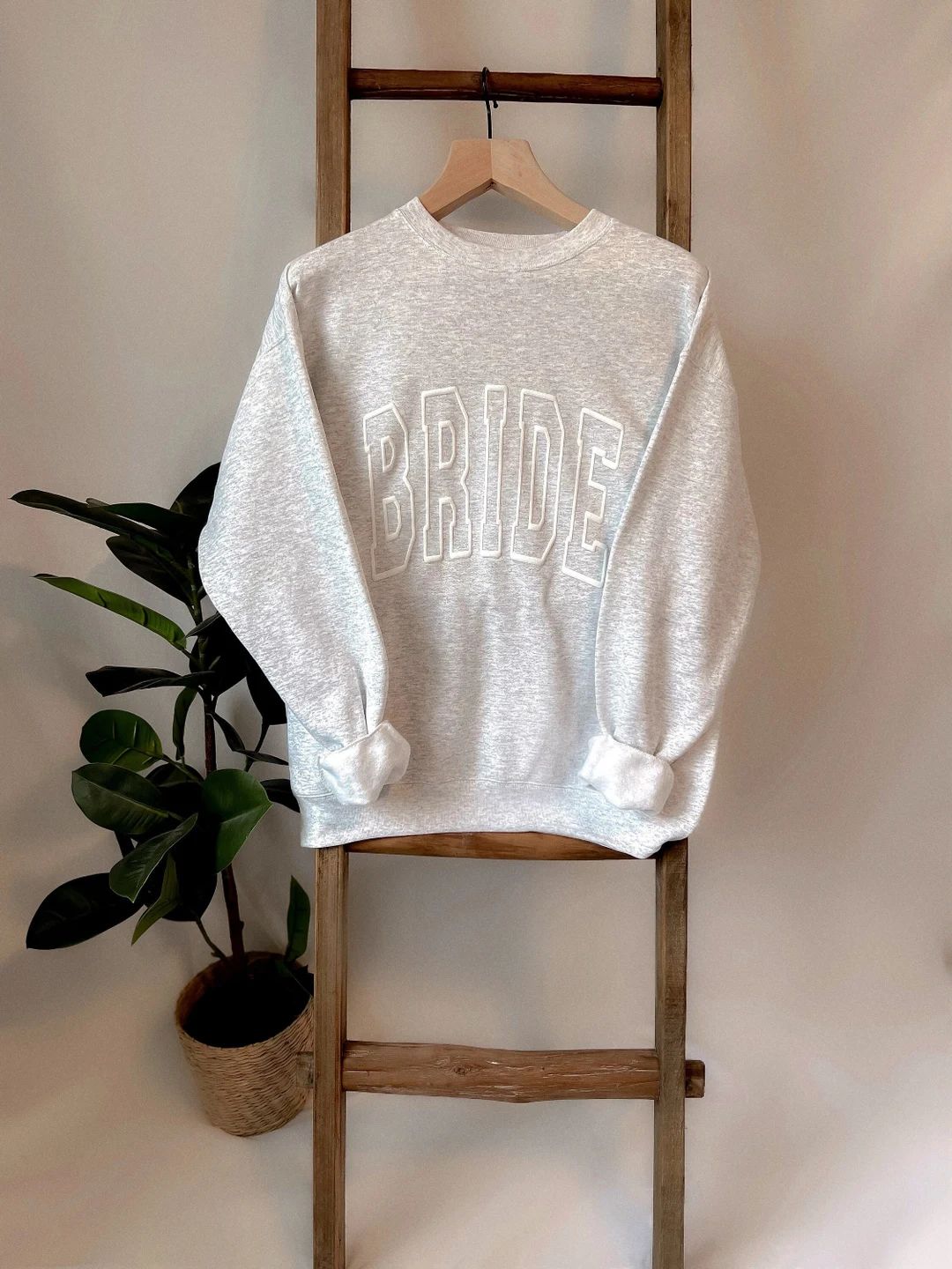 Bride Sweatshirt, Embossed Bride Sweatshirt, Bride Gift, Bride Crewneck Sweatshirt, Engagement, E... | Etsy (US)