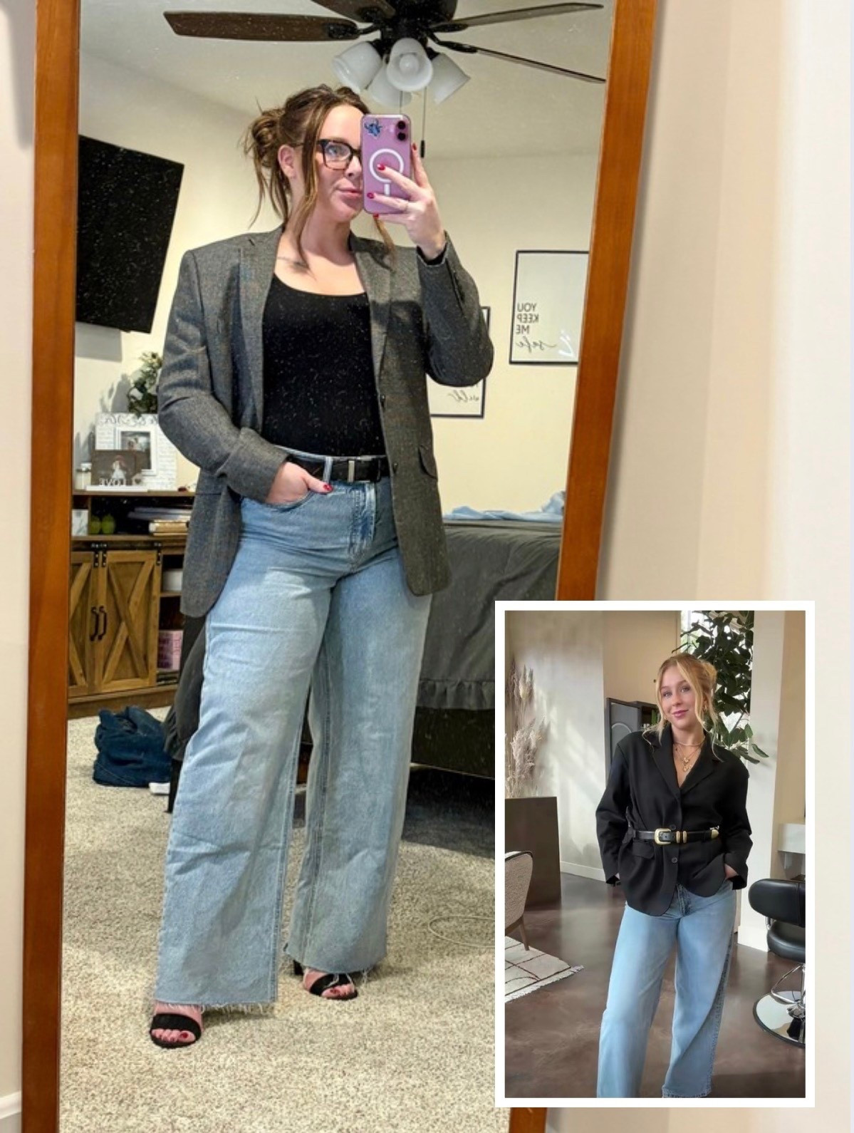Tried the “name outfit” trend on TikTok where you go to the search bar and type “[first name] outfit” and try to recreate the first outfit that pops! Love how it turned out!!!! 

#LTKgrwm #LTKMidsize #LTKootd