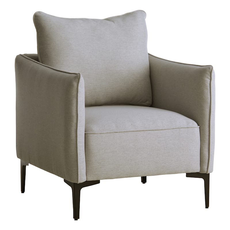 Crosby St. Ryan Accent Chair, Grey | At Home