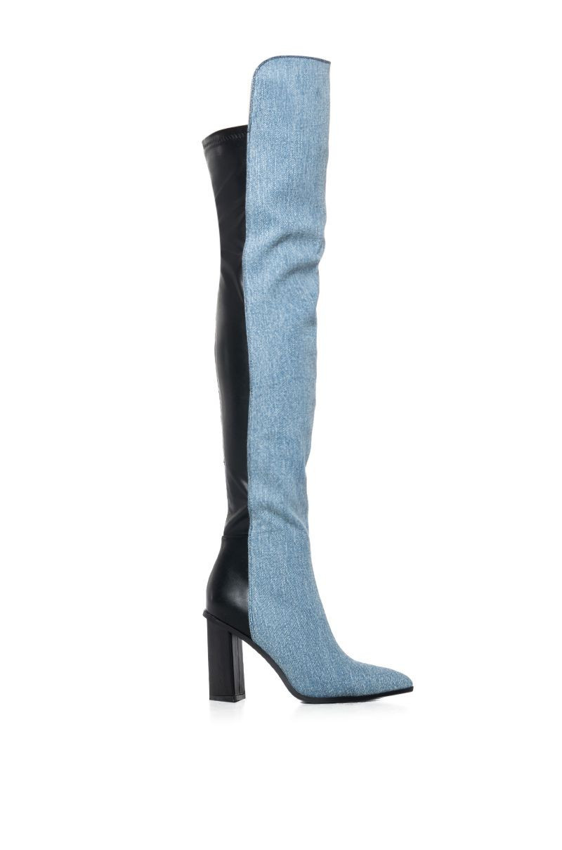 AZALEA WANG NOAM DENIM BOOT | AKIRA