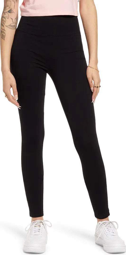 Classic High Waist Organic Cotton Blend Leggings | Nordstrom