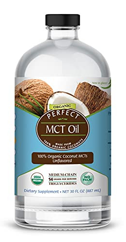 Perfect Supplements – Perfect MCT Oil – 30oz – Organic Coconut MCTs Unflavored Oil – Boosts Sustainable Energy for Body & Brain | Amazon (US)