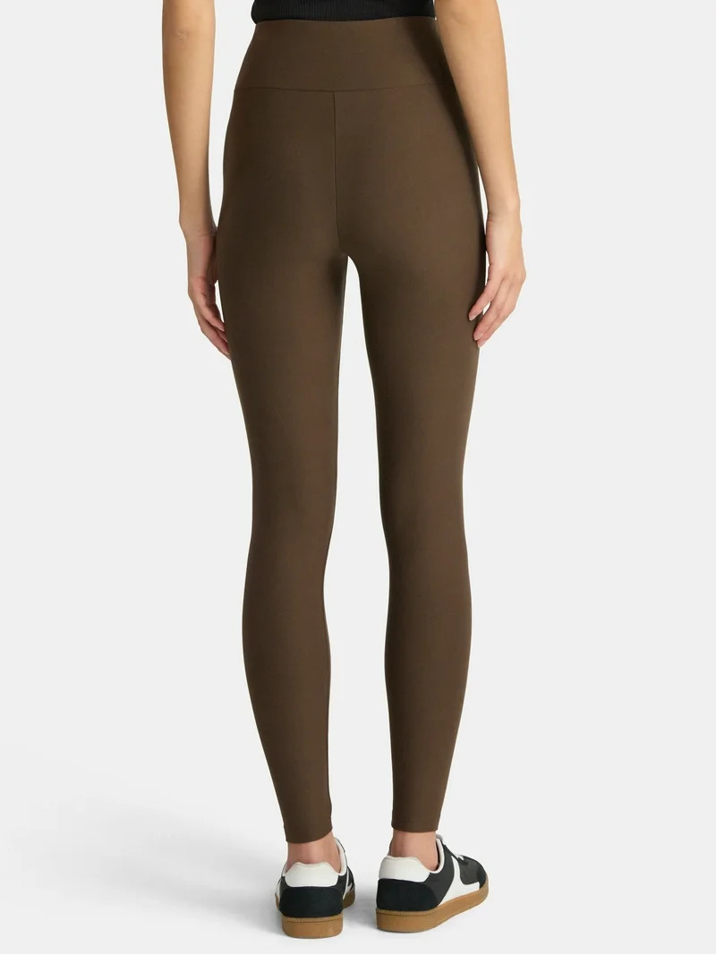 No Boundaries Faux Sueded Ankle Leggings, 27.5'' Inseam, Women’s | Walmart (US)