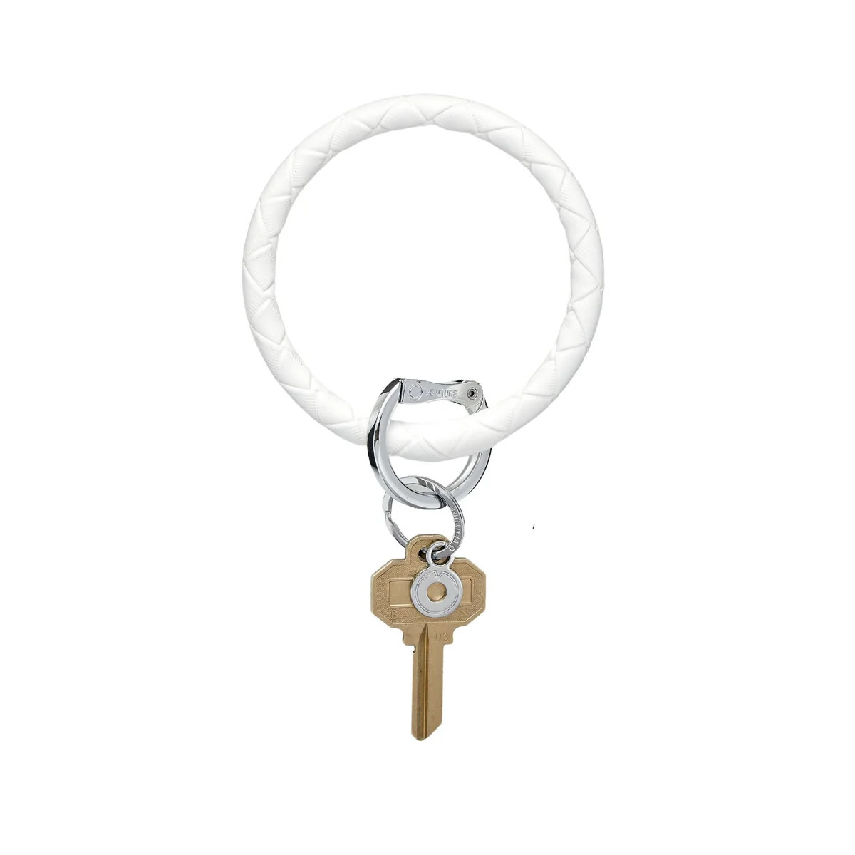 Leather Big O® Key Ring - Marshmello Basketweave | Oventure