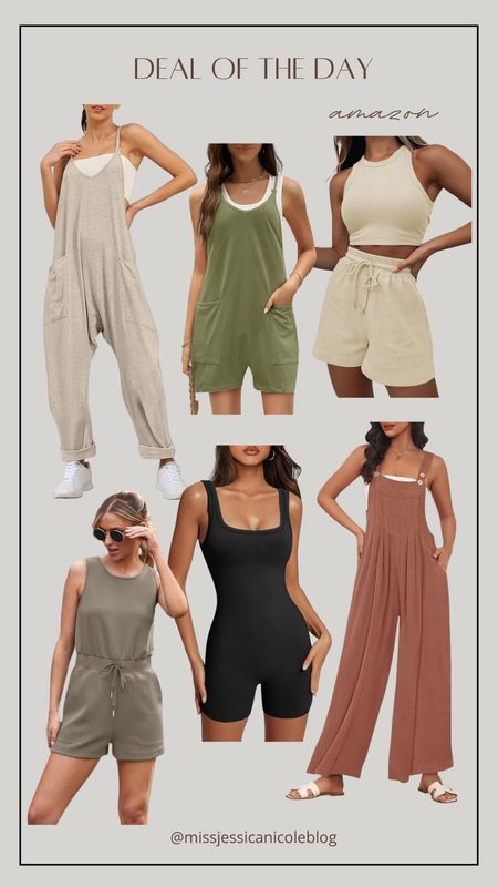 Amazon on sale, deal of the day, rompers and jumpsuits, loungewear, athleisure, casual outfits 

#LTKstyletip #LTKfindsunder50 #LTKsalealert