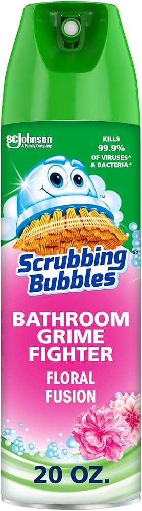 Scrubbing Bubbles Bathroom and Shower Cleaner Disinfectant Aerosol, Foaming Action Bathroom Grime... | Amazon (US)