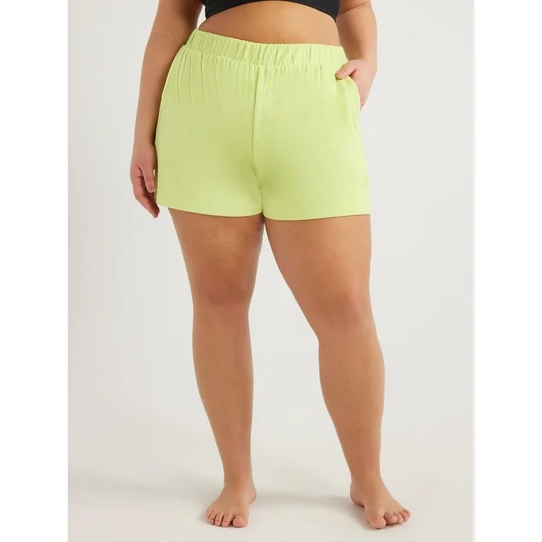 Time and Tru Women's and Women's Plus Terry Coverup Shorts, Sizes S-2X | Walmart (US)